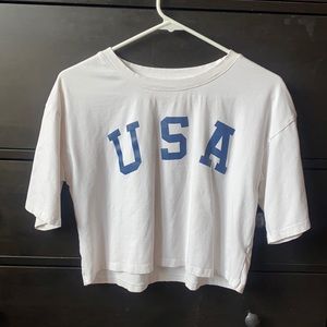 USA crop top